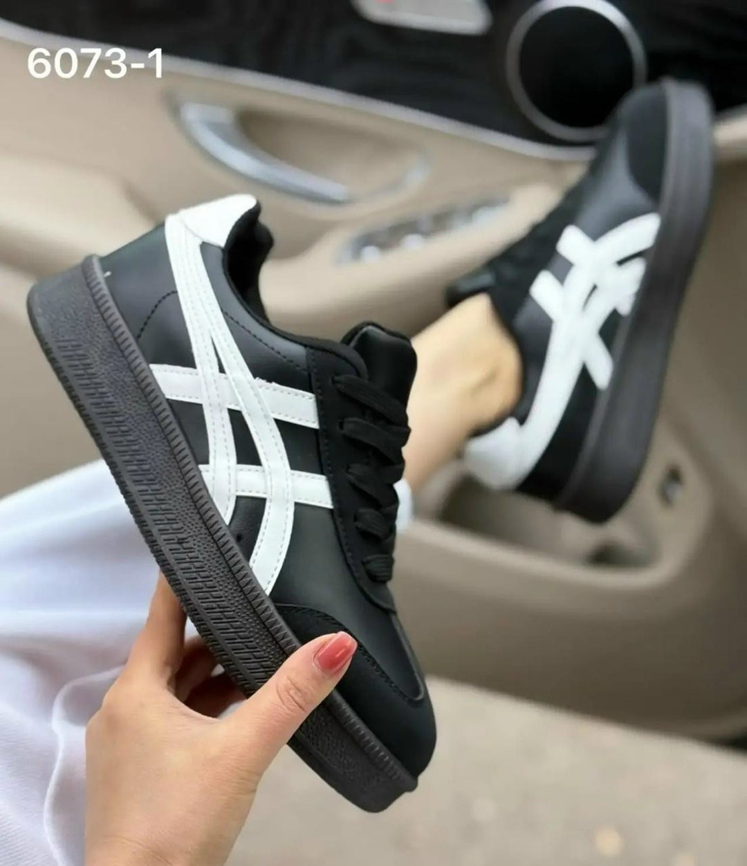 кроссовки asics,,женские кроссовки,кеды мужские asics classic ct black/white, спортивная