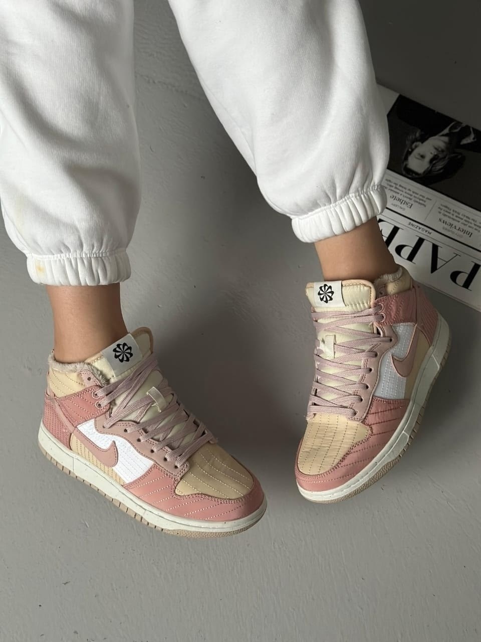 женские кроссовки nike dunk high,nike dunk high toasty summit white,,кроссовки,кроссовки nike dunk