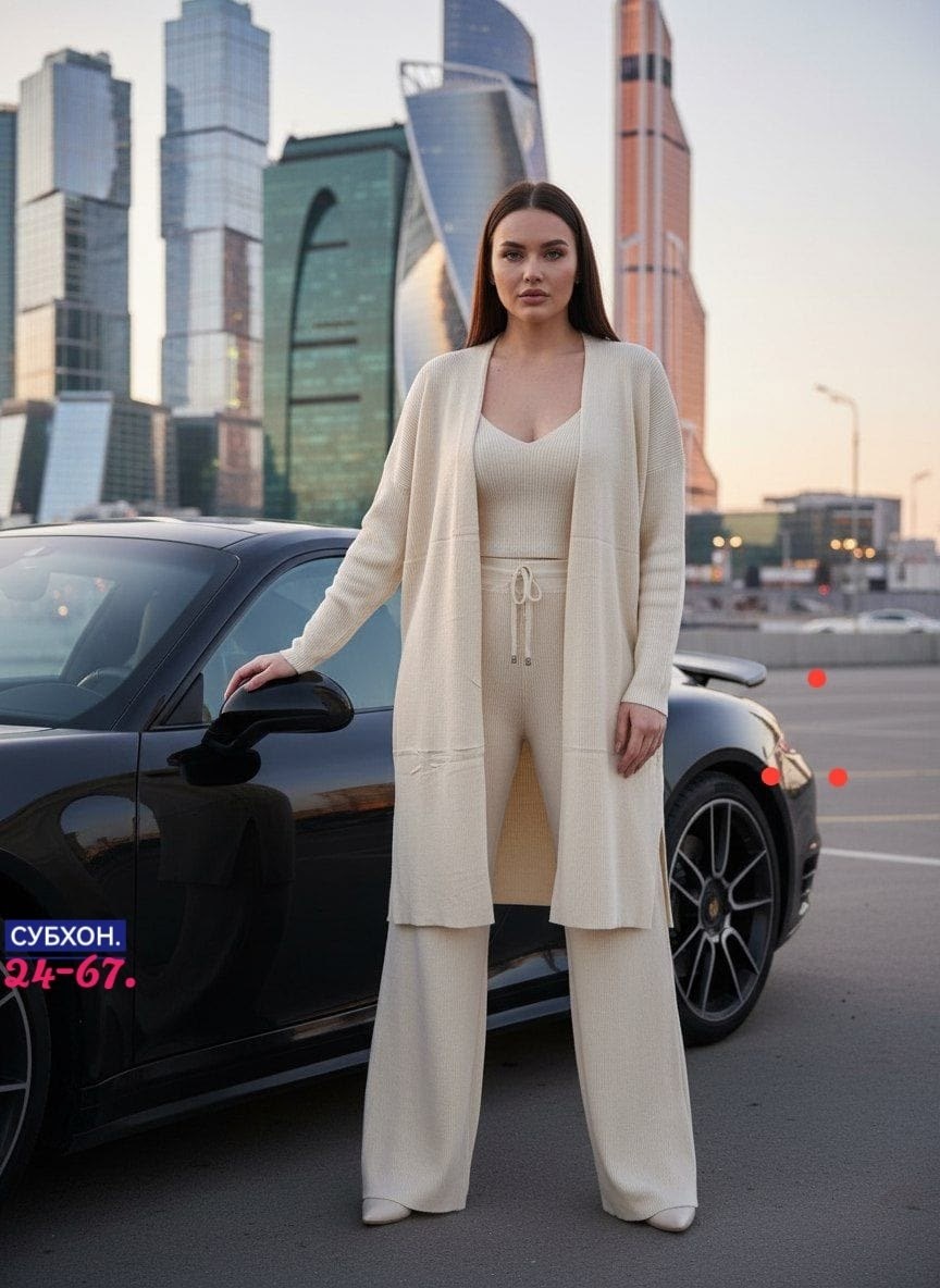 костюм тройка женский,трикотажные костюмы,костюм с кардиганом,брючный костюм,трикотажный костюм тройка