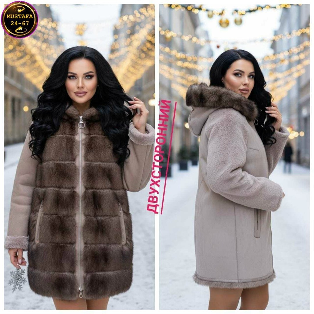 дубленка женская,дубленка двухсторонняя,двусторонние женские дублёнки,дубленка женская из натурального меха овчины крашенный капюшон,дубленка двусторонняя
