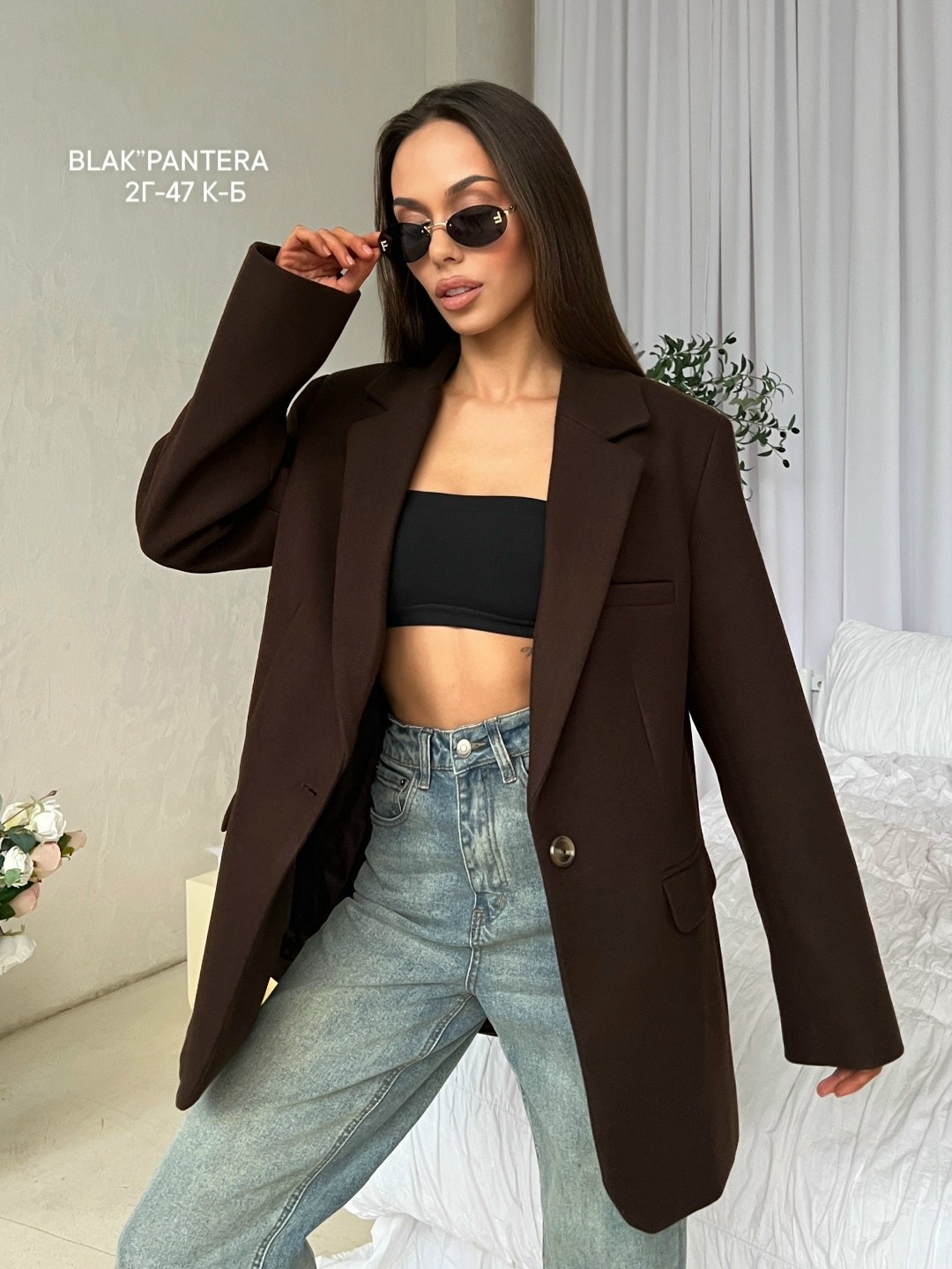 пиджак женский invog коричневый,пиджак оверсайз,женский пиджак,пиджак оверсайз удлинённый la'wish,пиджак