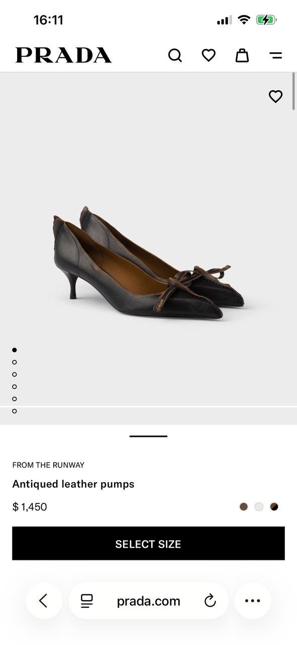 ,prada antiqued leather pumps,женские туфли лодочки,туфли женские,кожаные туфли