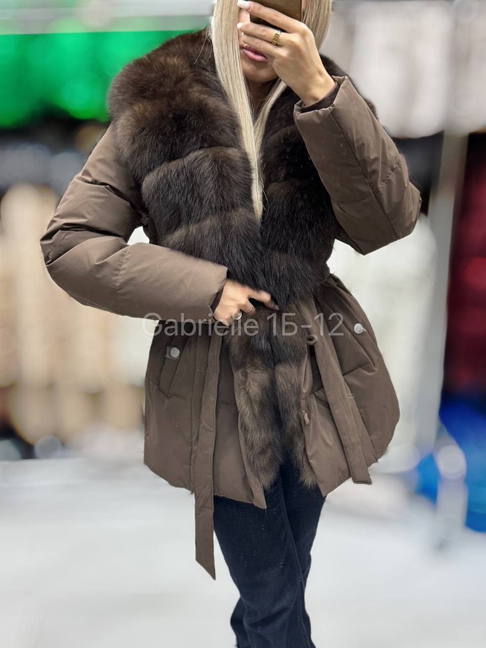 пуховик с натуральным мехом,пуховик с мехом,парка с мехом,пуховик женский,куртка - пуховик с мехом песца city furs