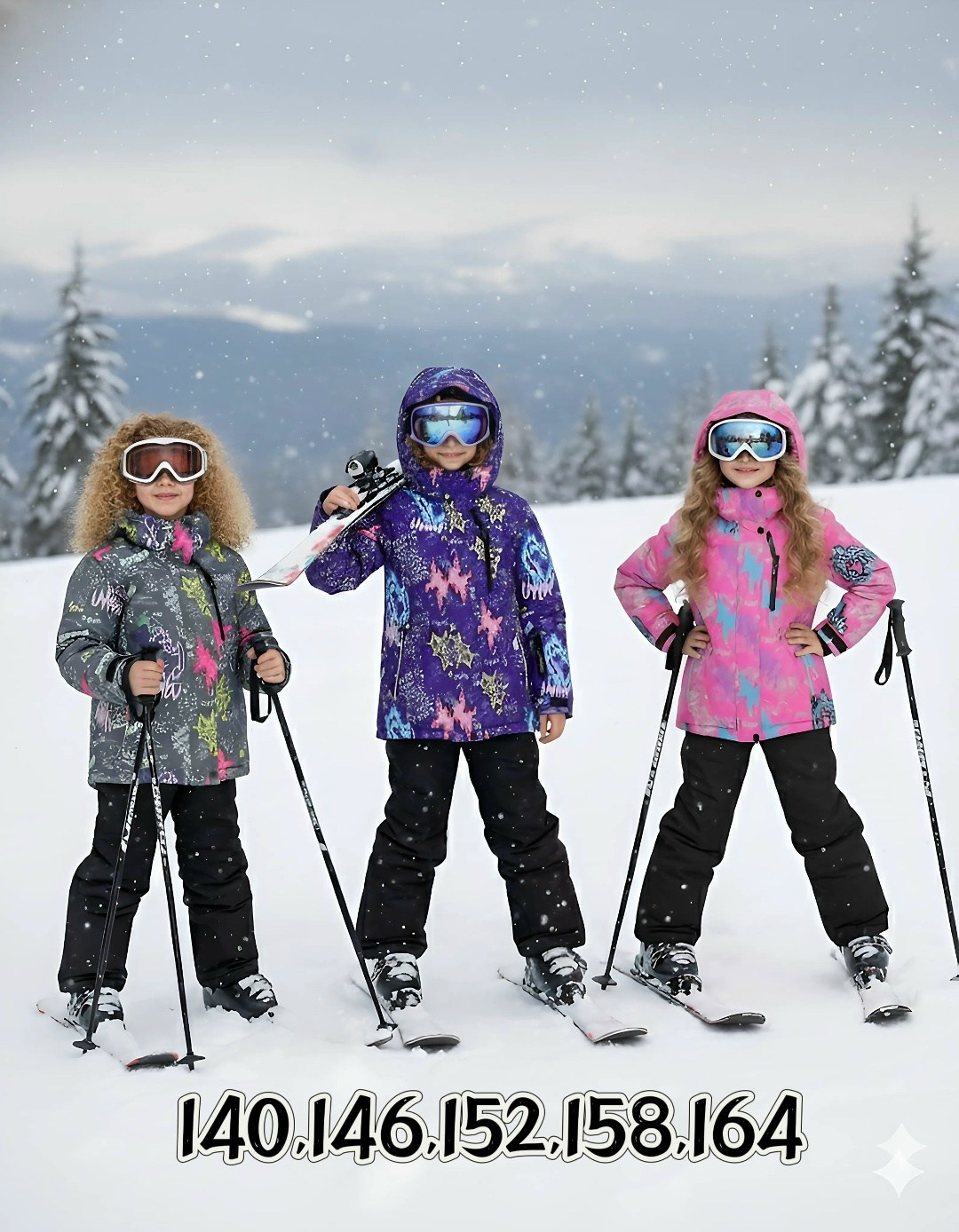 детский зимний горнолыжный костюм для девочки vali,куртка зимняя для девочек,зимний костюм для девочек,горнолыжные костюмы,лыжные костюмы