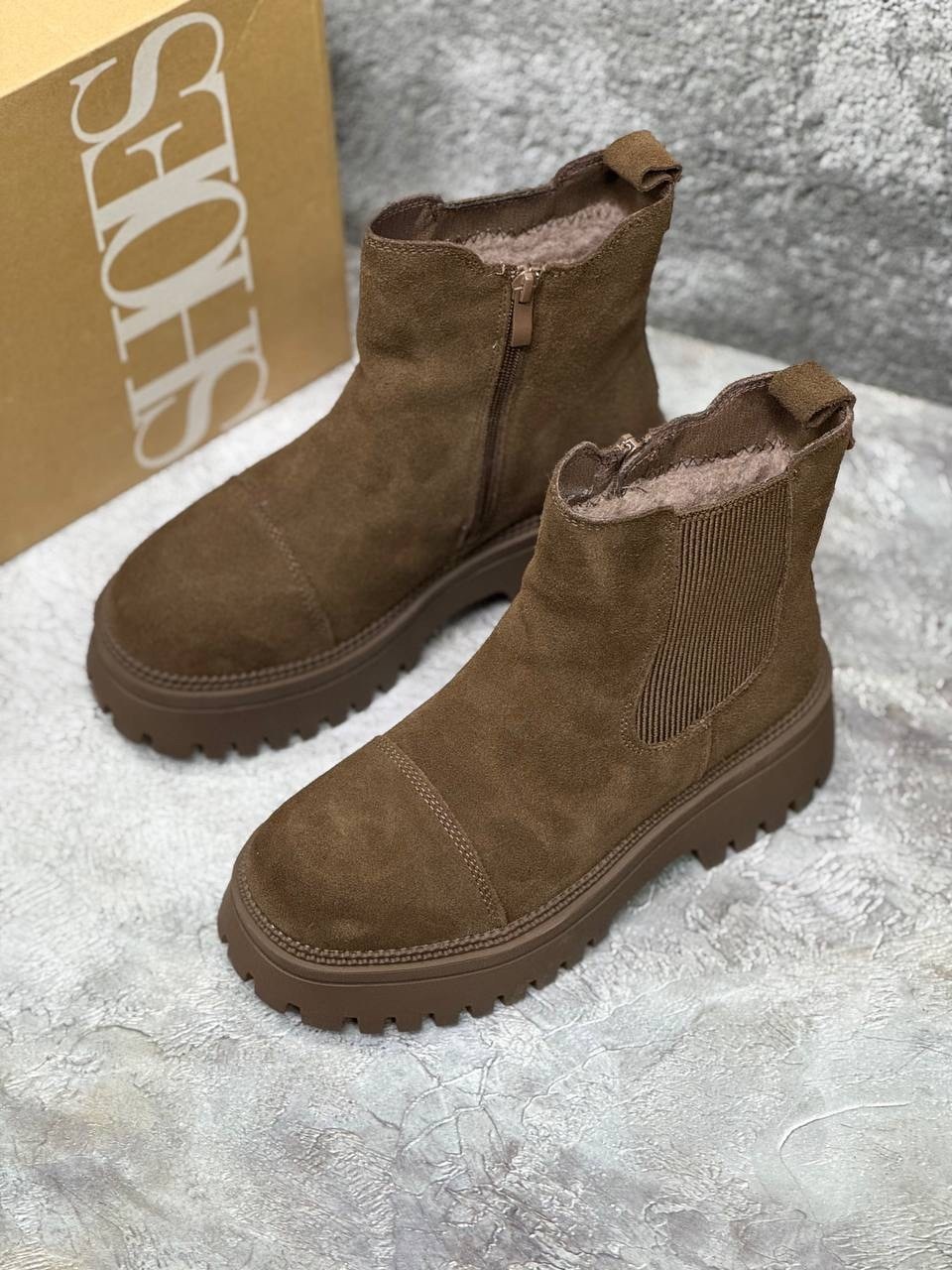 ,женские ботинки челси,ботинки челси reversal размер 40 коричневый,ботинки женские,замшевые ботинки демисезонные челси на платформе katyshev s