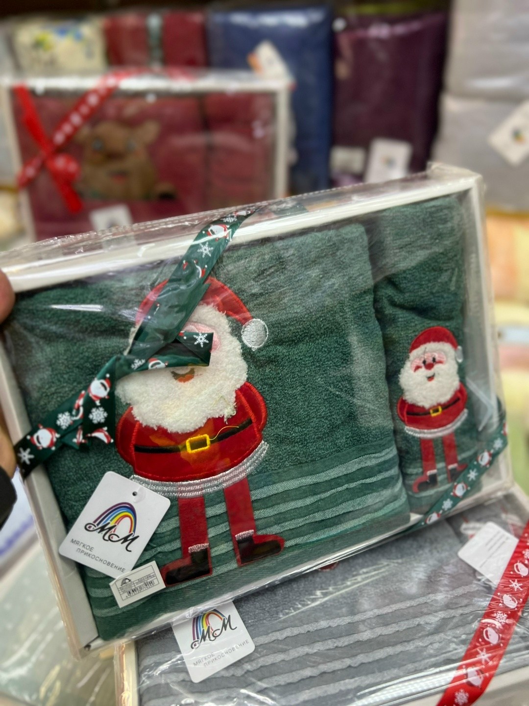 подарочные наборы полотенец,полотенец набор,полотенца подарочная,полотенца новогодние,полотенца махровая