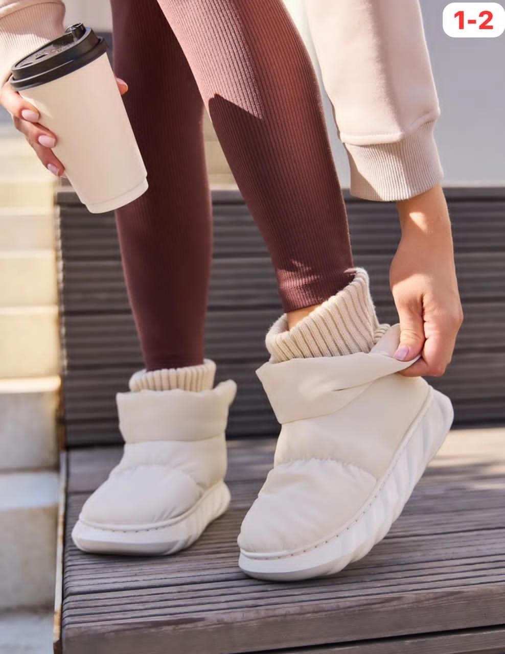 угги зимние дутики короткие emelina shop цвет бежевый, молочный,угги зимние дутики короткие emelina shop,дутики женские,дутики,угги женские