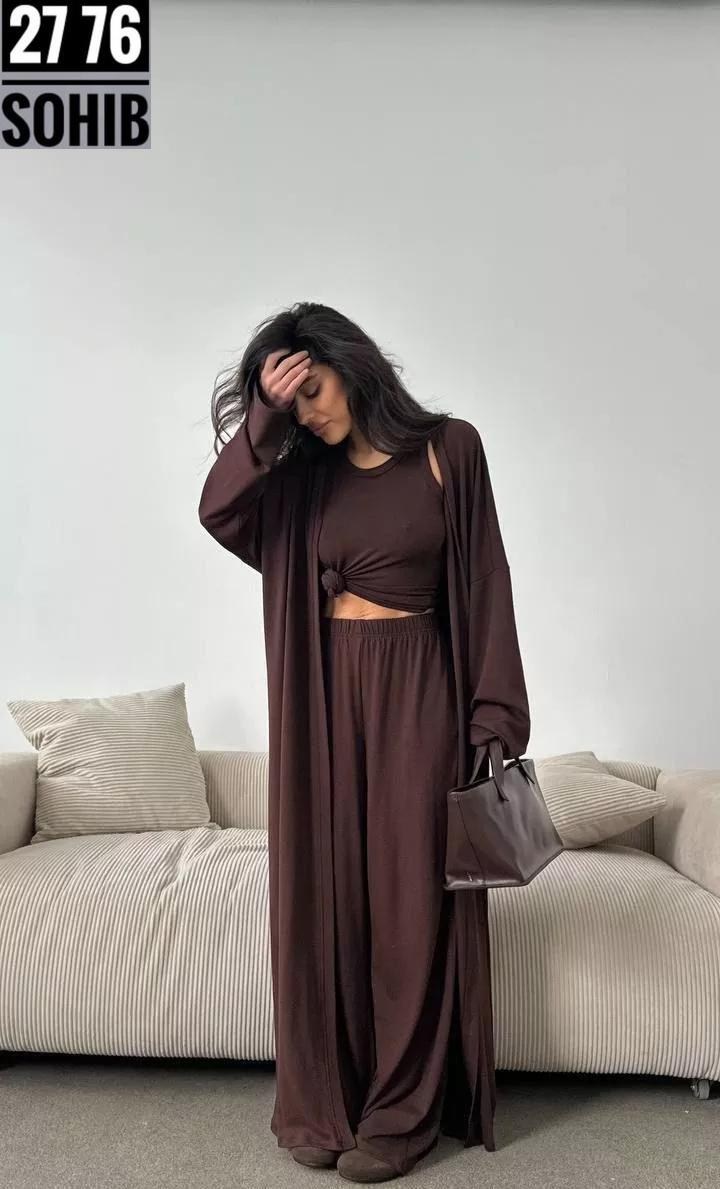 женские костюмы,женский костюм тройка,брючные костюмы женские,костюм с брюками палаццо,удлиненный кардиган