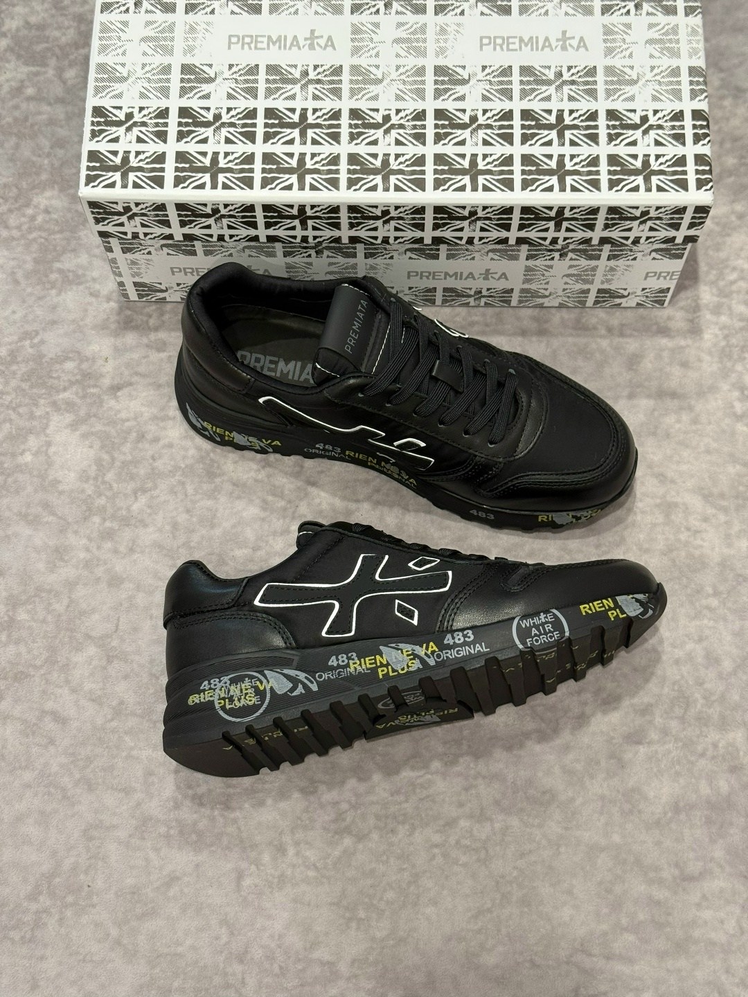 кроссовки premiata мужские,мужские кроссовки premiata a68984 черные,кроссовки premiata кожаные черные,кроссовки premiata,premiata кожаные кроссовки mick black