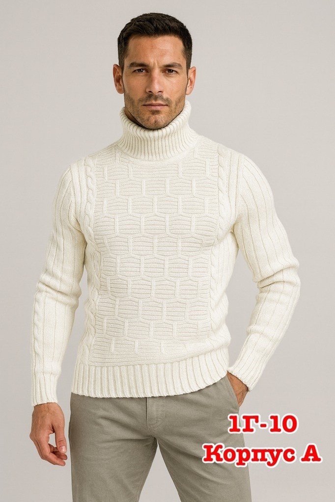 свитер-водолазка с горлом шерстяной вязаный plover,мужские вязаные свитера,свитер cinoptik мужская коллекция,свитер с горлом,свитер с воротником