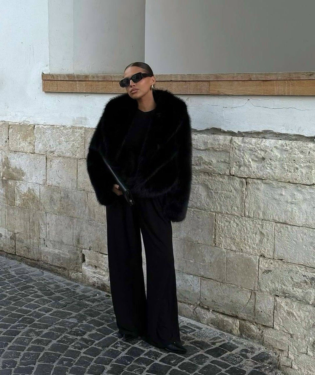 шуба женская,модная шуба,шуба,шубка,черная шуба