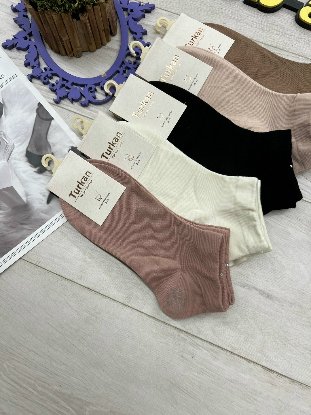 носки turkan женские 10 пар,носки женские 10 пар,носки короткие женские,носки женские р. 37-41 (5 пар) арт. 1485372,носки женские