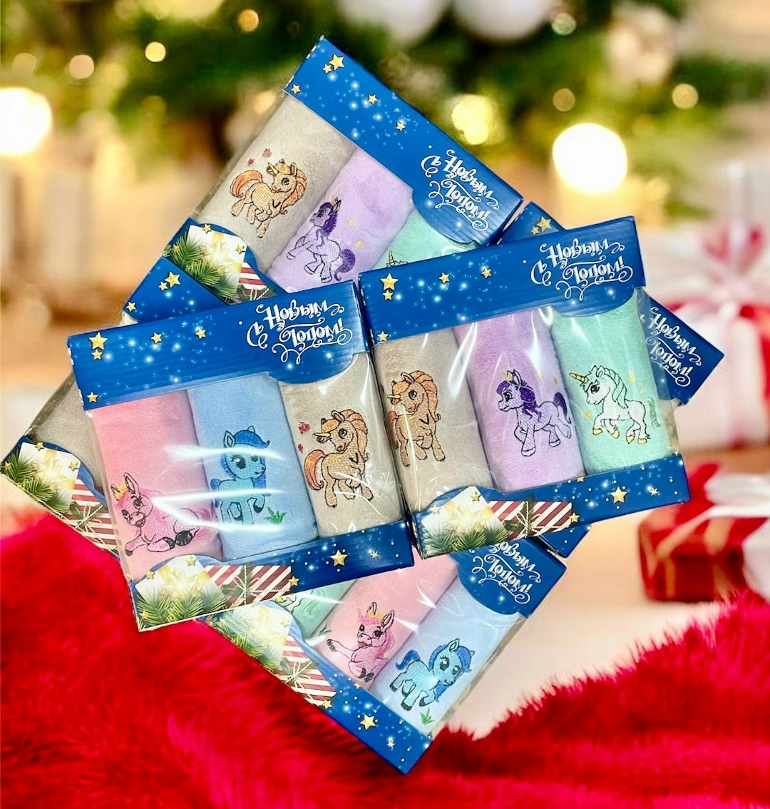 набор новогодних полотенец,набор полотенец,полотенца подарочная,подарочный набор полотенец на новый год 2026 уютный дом,полотенца