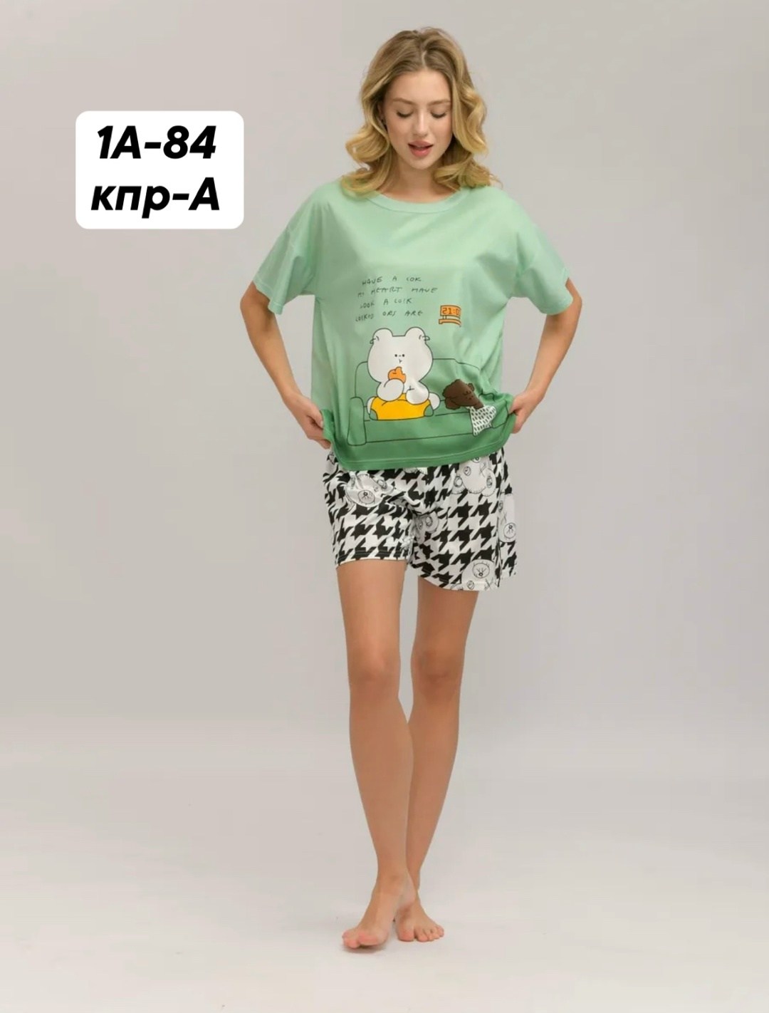 пижама одежда для дома,пижама женская с брюками,пижама женская тройка,комплект пижама,женская пижама из хлопка с бриджами  46 размер