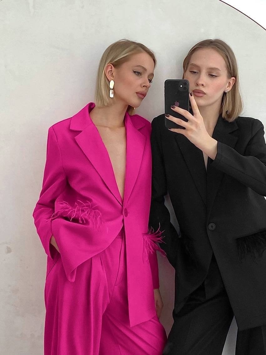 женский брючный костюм,малиновый брючный костюм,розовый брючный костюм,женский костюм брючный классический палаццо малиновый,классический брючный костюм