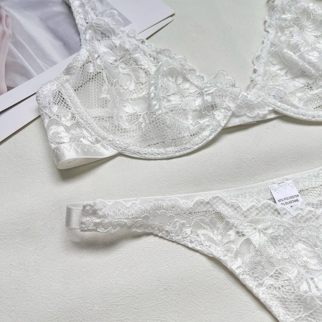 комплект нижнего белья,комплекты нижнего белья для взрослых,женское нижнее бельё,комплект белья,комплект кружевного нижнего белья на косточках shein