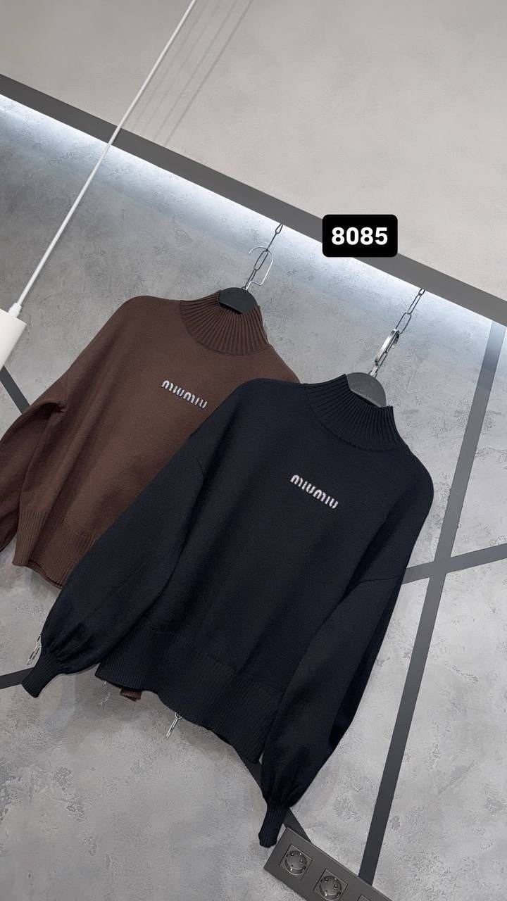 женская кофта,трендовый свитер miu miu,свитера женские,свитер,свитер от