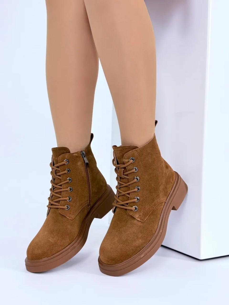 ,замшевые ботинки,женские ботинки,ботинки из натуральной замши,ботинки зимние из натуральной замши