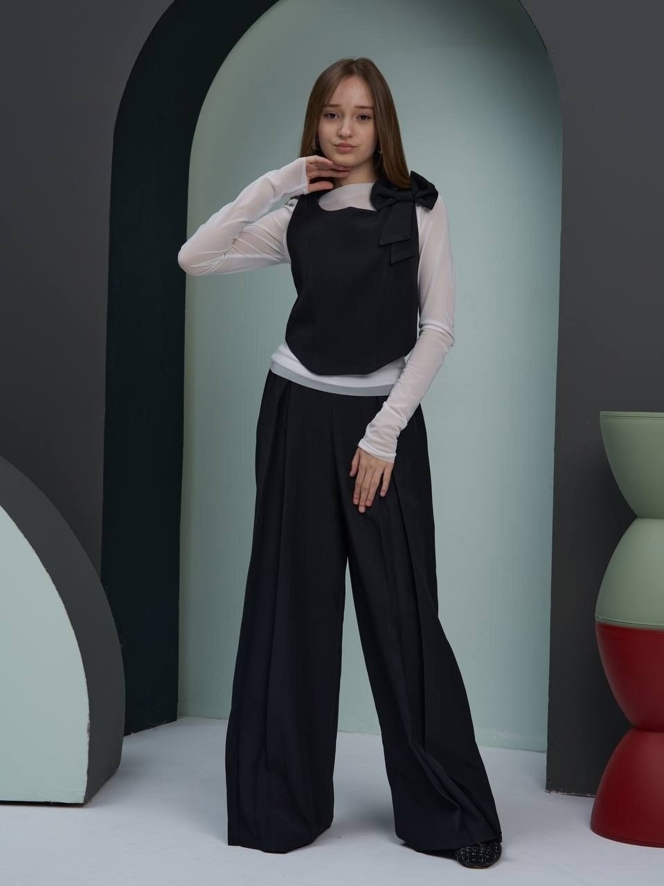 школьный брючный костюм,костюм брючный на девочку школьный,школьные брюки палаццо для девочек,школьный комбинезон,костюм брючный школьная форма для девочки payan