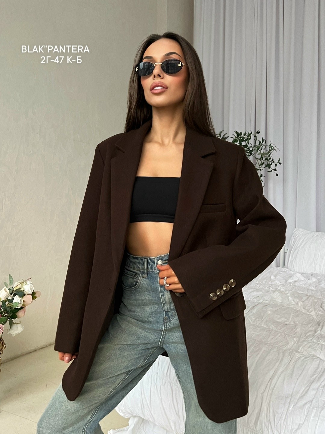 пиджак женский invog коричневый,пиджак оверсайз,женский пиджак,пиджак оверсайз удлинённый la'wish,пиджак