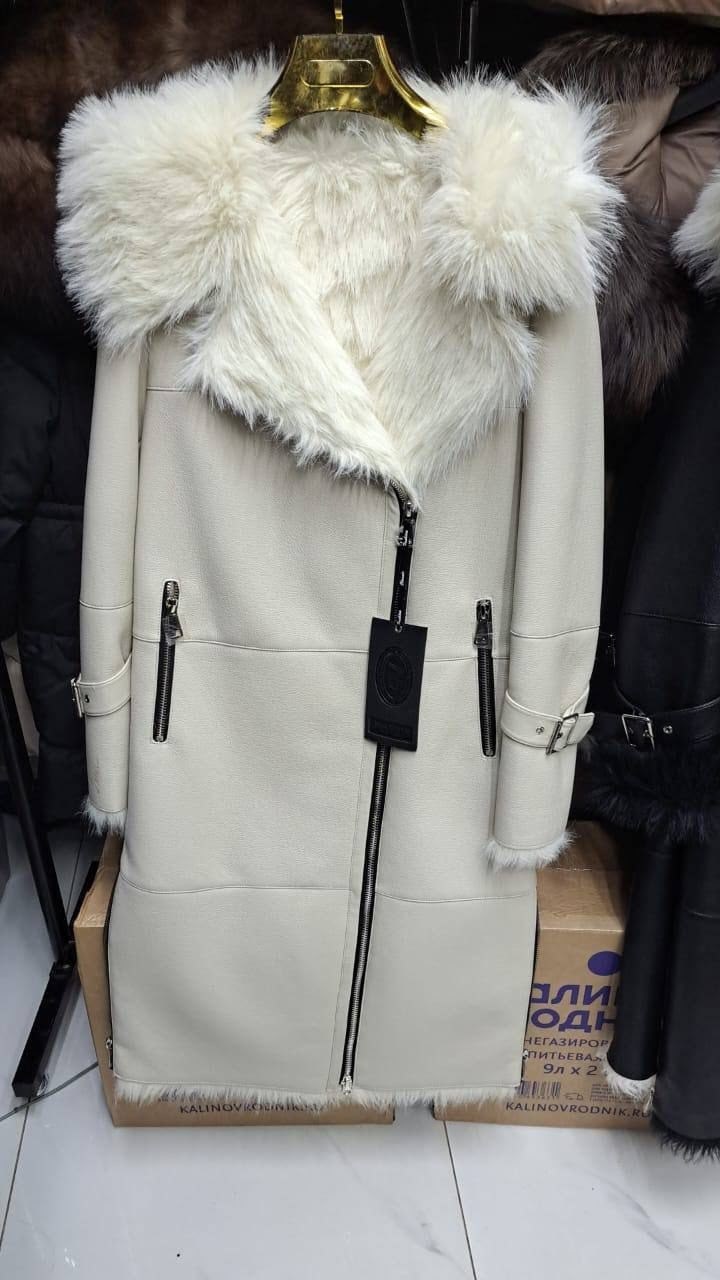 эко дубленка женская,дубленка удлиненная,дубленка женская,дубленка искусственная lesoff,белая дубленка