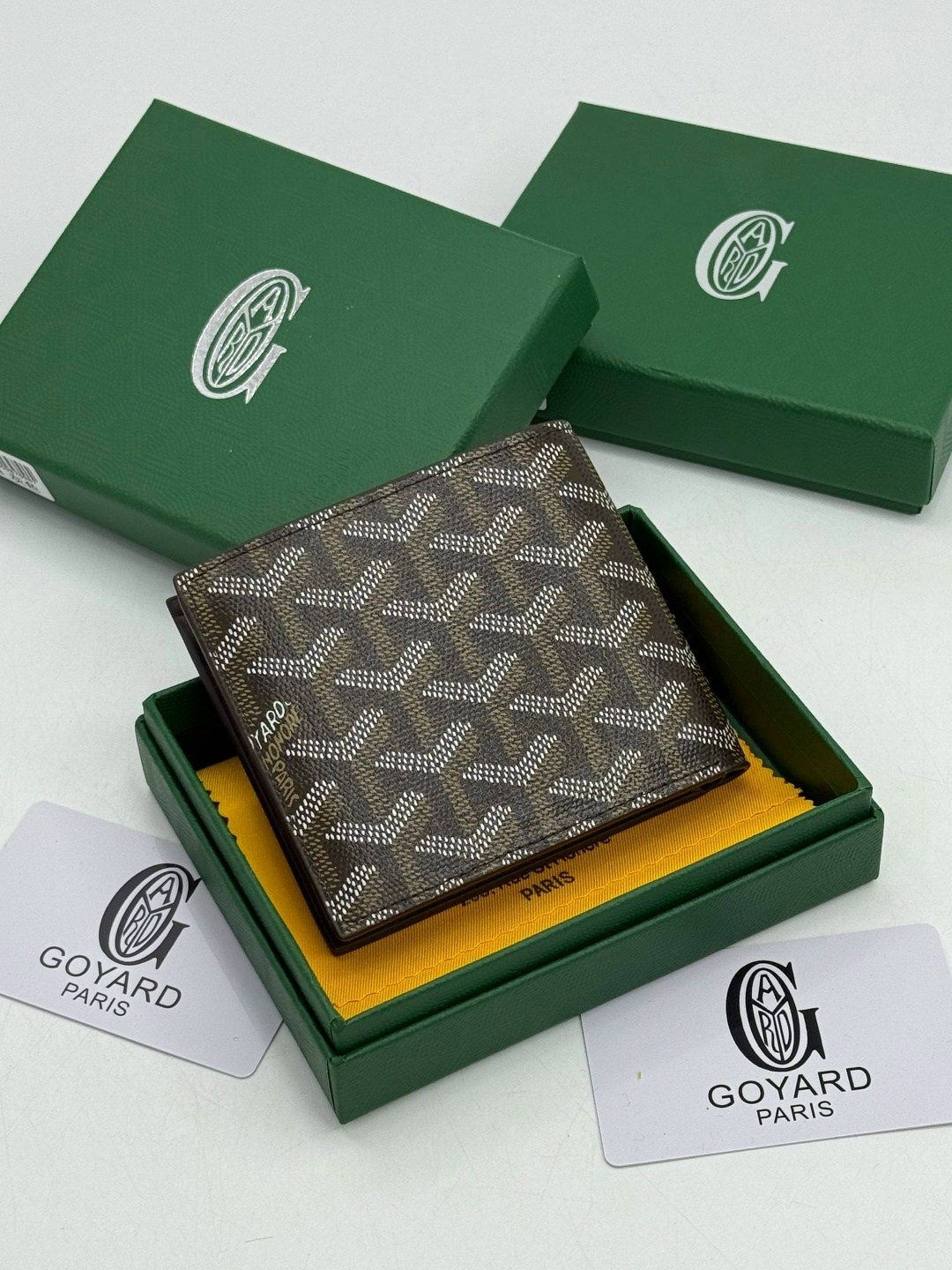 кошелек goyard,goyard wallet,картхолдер goyard,кошелек визитница,кошелек из натуральной кожи портмоне