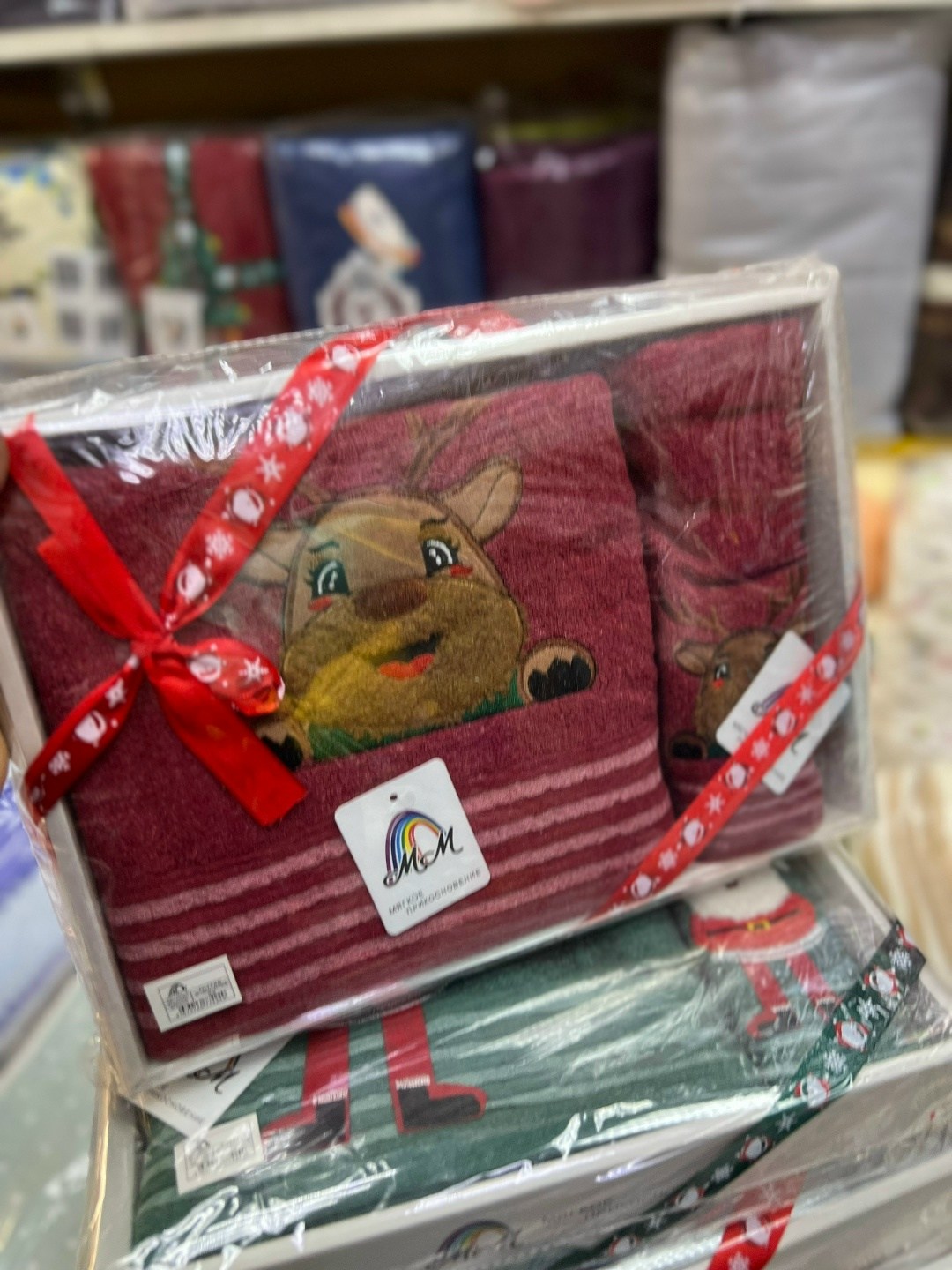 подарочные наборы полотенец,полотенец набор,полотенца подарочная,полотенца новогодние,полотенца махровая