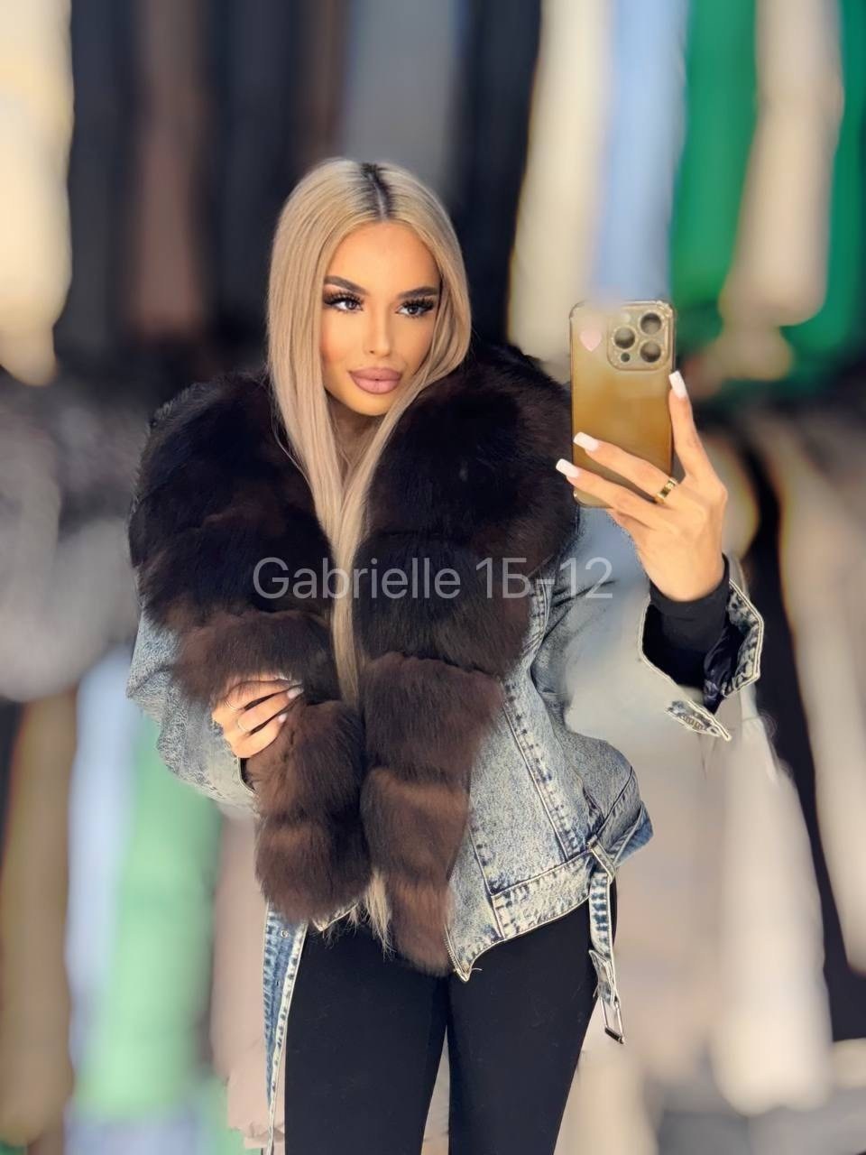 джинсовая куртка с натуральным мехом песца,куртка с натуральным мехом,джинсовая куртка с мехом песца,пуховик с натуральным мехом,пуховик с мехом песца