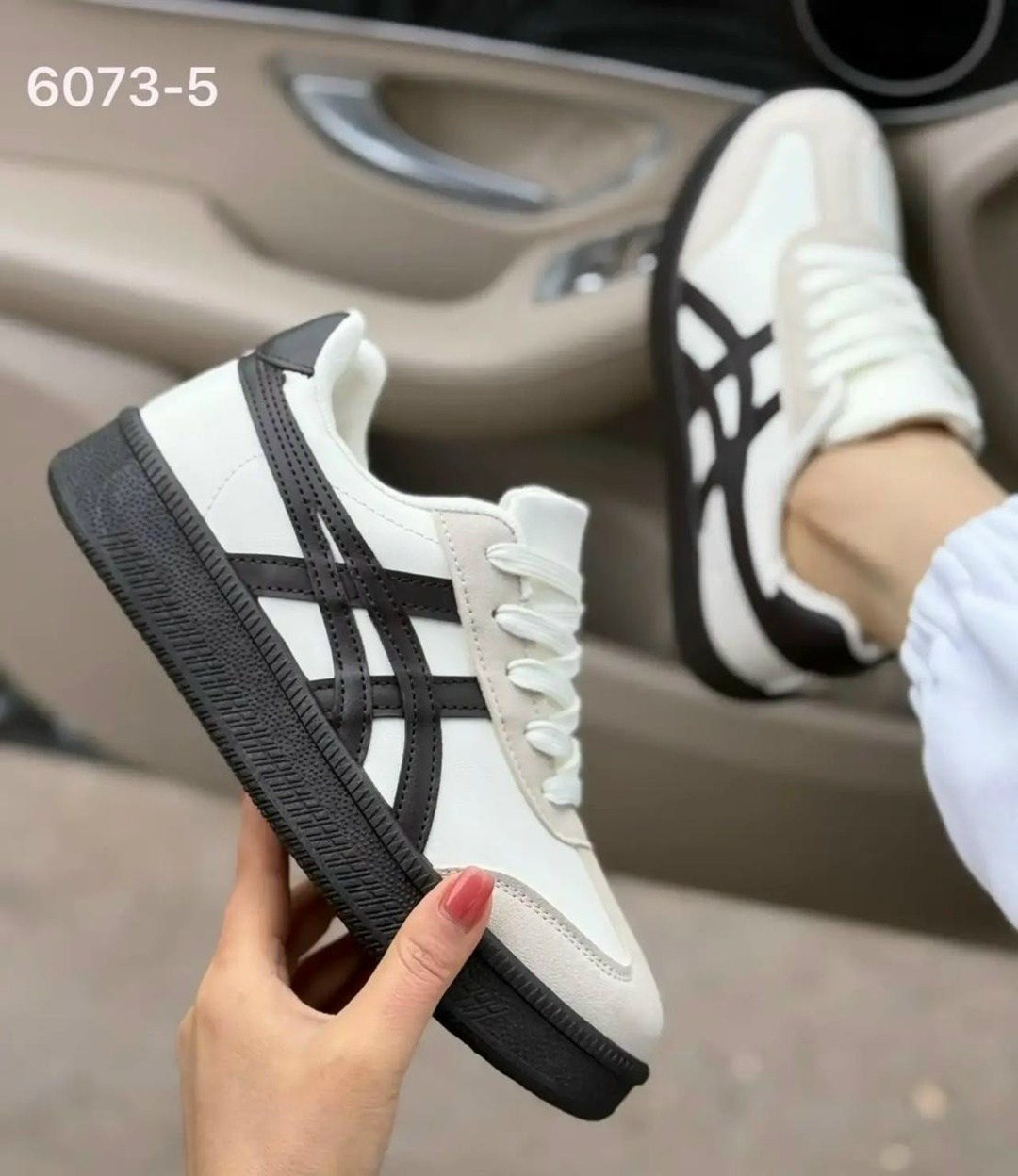 кроссовки asics,,женские кроссовки,кеды мужские asics classic ct black/white, спортивная