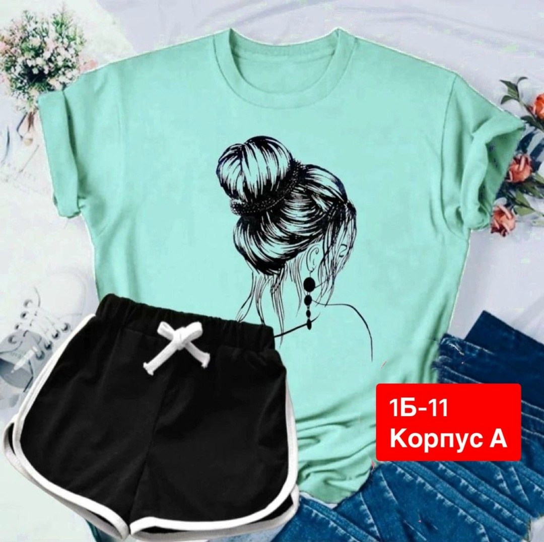 костюмы двойки,костюм шорты и футболка,малиновая футболка турция в образе,одежда женская,костюмы спортивные женские