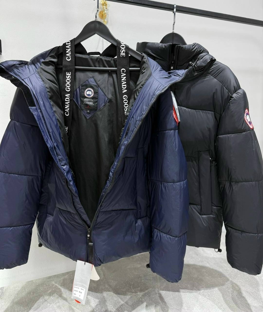 пуховик canada goose,мужские пуховики canada goose,длинный зимний пуховик куртка с капюшоном,пуховик crofton с капюшоном canada goose черный,пуховик canada
