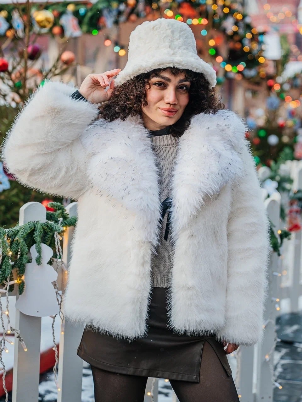 шуба из экомеха рысь city furs,шуба из экомеха под рысь белая,женское осенне-зимнее пальто из искусственного меха с леопардовым принтом,шуба из рыси,шуба из искусственного меха