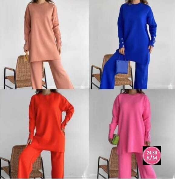 трикотажный женский брючный костюм из двух предметов,трикотажный костюм,костюм вязаный брючный donnata мультибренд,спортивный костюм женский трикотажный вязаный брючный двойка,костюм с брюками