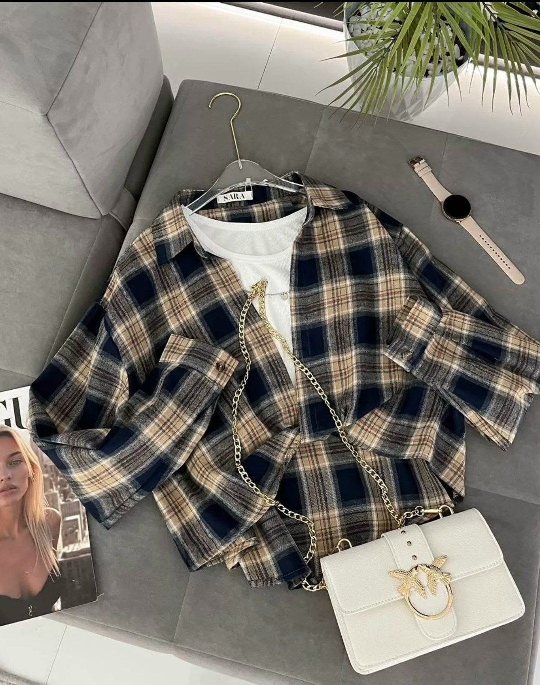 рубашка в клетку оверсайз bl brand,женская рубашка в клетку,розовая рубашка в клетку оверсайз,рубашка в клетку оверсайз bl brand розовый,рубашка в клетку женская оверсайз