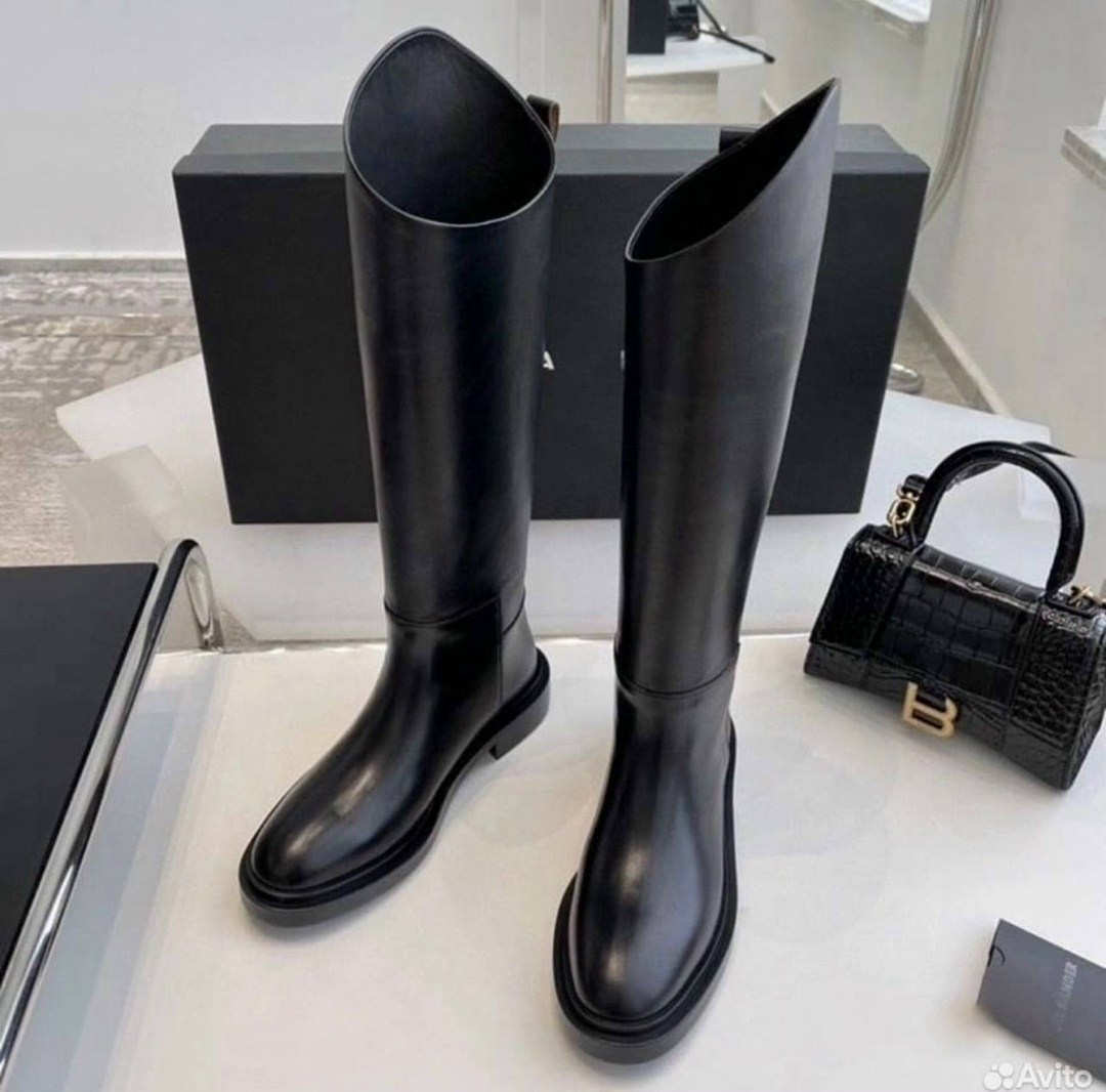 сапоги celine,кожаные сапоги,женские сапоги,женские демисезонные сапоги,сапоги женские кожаные