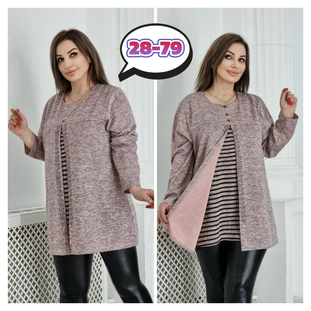 туника большие размеров,туника теплая большие размеры,кофта фиолетовая,женская кофта,туника женская