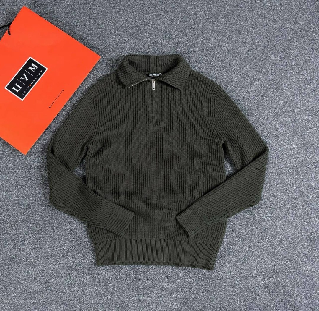 свитер на молнии с воротником,мужская кофта,свитер мужской,свитер для мужчин,свитер