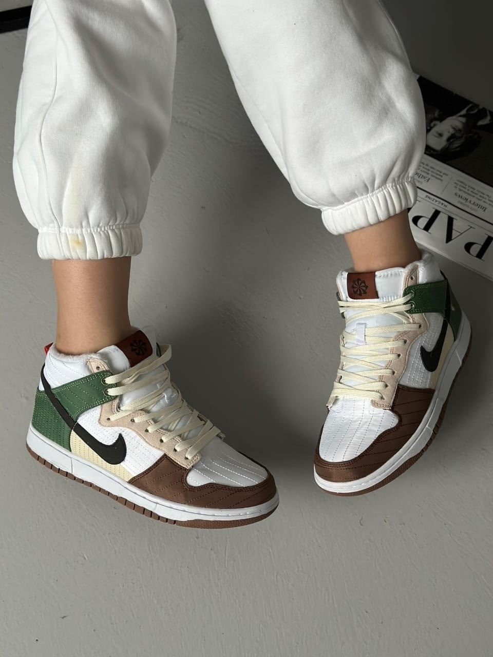 женские кроссовки nike dunk high,nike dunk high toasty summit white,,кроссовки,кроссовки nike dunk