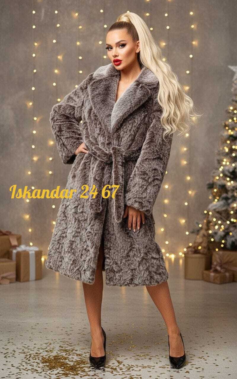 шуба искусственная чернобурка almita 277890340,искусственная шуба,эко шуба,шуба женская,шуба из эко меха