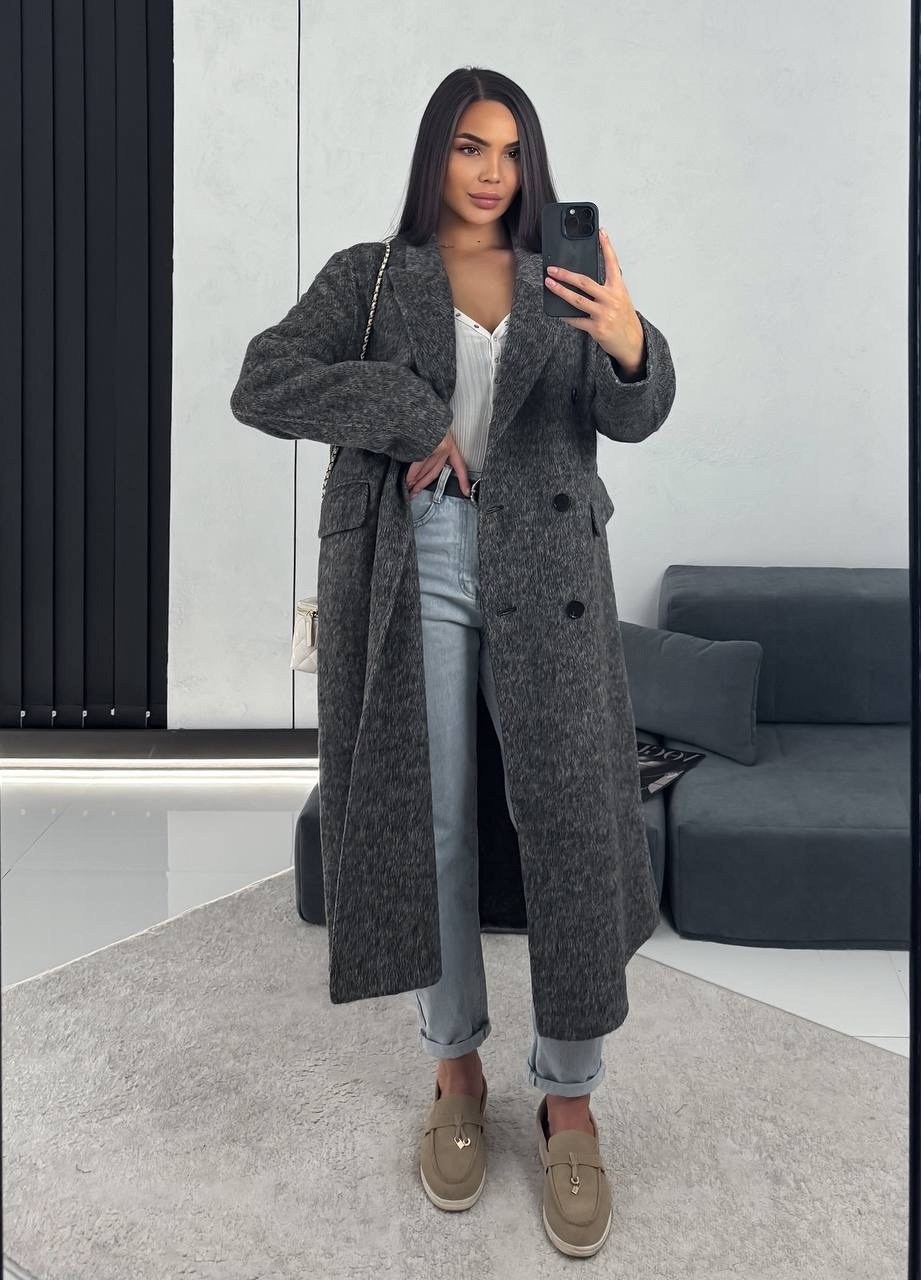 шерстяное пальто,женское двухстороннее шерстяное кашемировое пальто, длинное двубортное,женское пальто,пальто оверсайз,удлиненное пальто