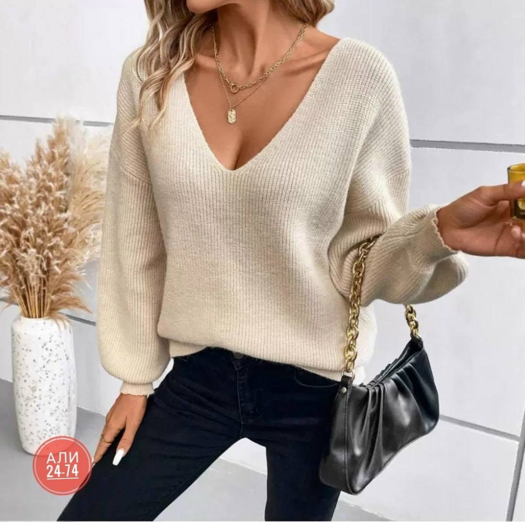 свитер с открытой спиной,кофта женская модная,повседневная кофта,модные свитера,свитер с завязками