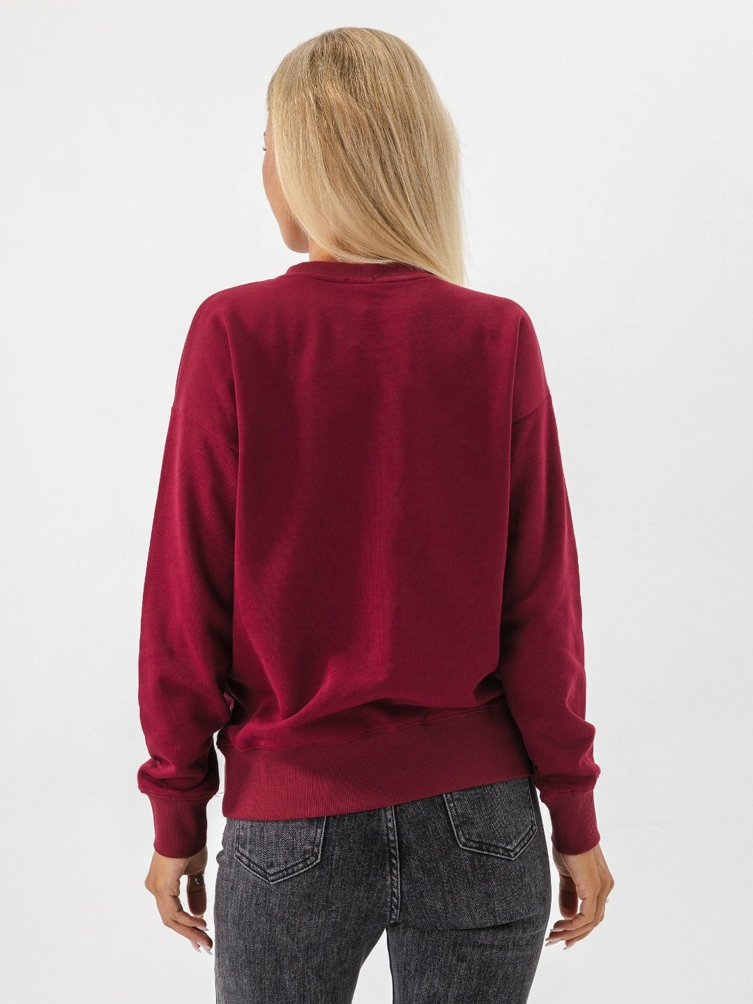 свитшот трикотажный,свитшот женская,свитшот с вышивкой бордовый tangerine,свитшот из трикотажа,толстовки свитшот