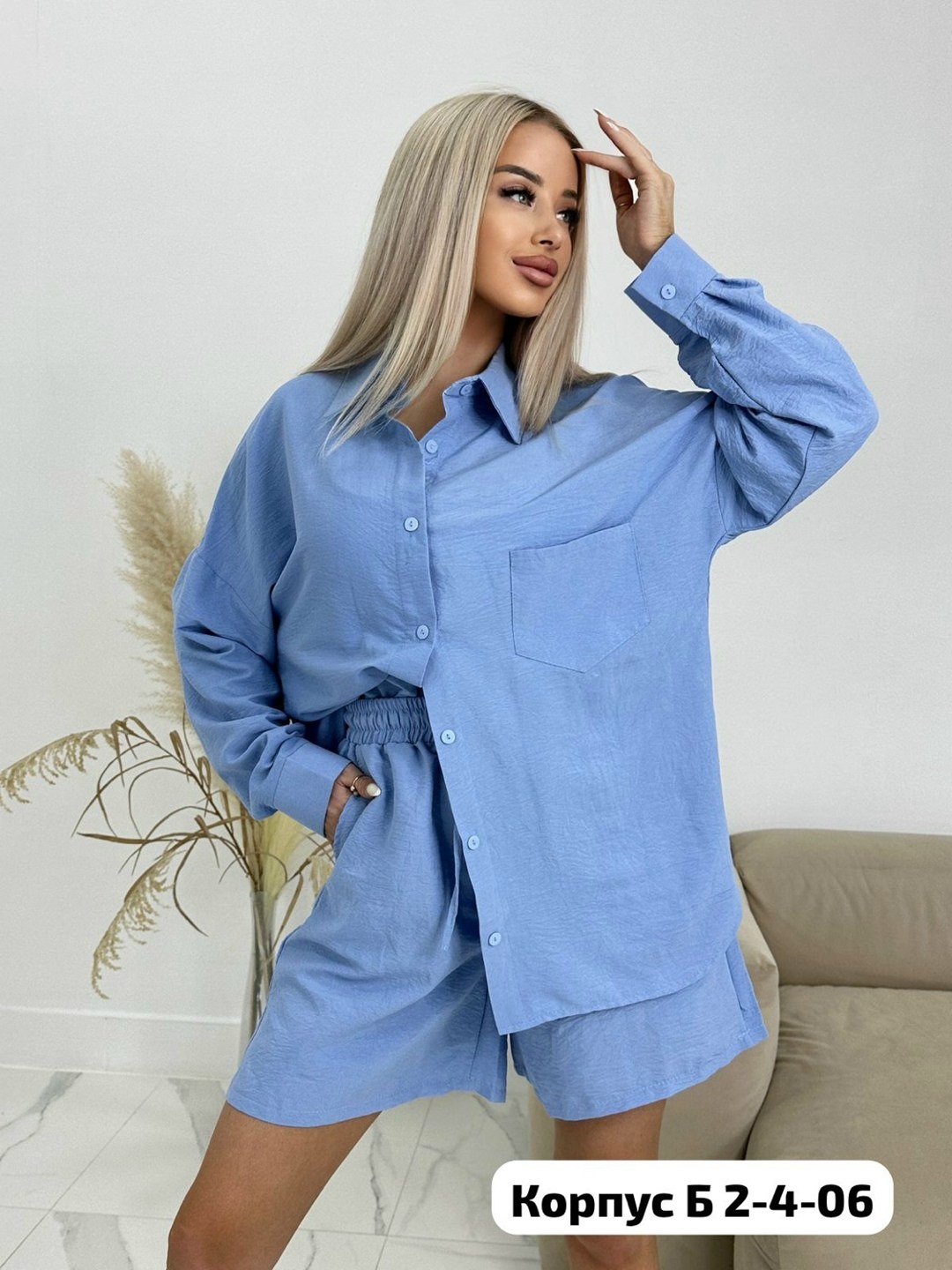 костюм голубой,костюм женский с шортами и рубашкой,женские летние костюмы,женские костюмы,костюмы летние с шортами
