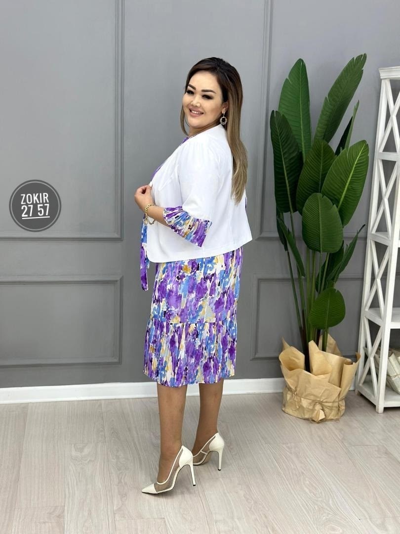 костюм платье с жакетом,костюм с юбкой женский,женские костюмы больших размеров,платье претти василек,костюм двойка женская