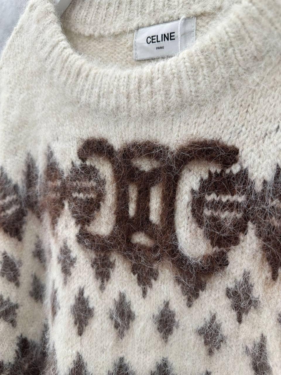 свитер celine,вязаный свитер,женский свитер,модные свитера,свитер chanel