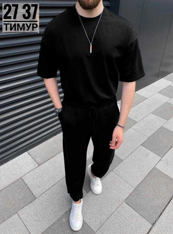 костюм спортивный мужской,костюм с футболкой и брюками,костюм спортивный мужской летний оверсайз,стильные костюмы,мужской повседневный костюм