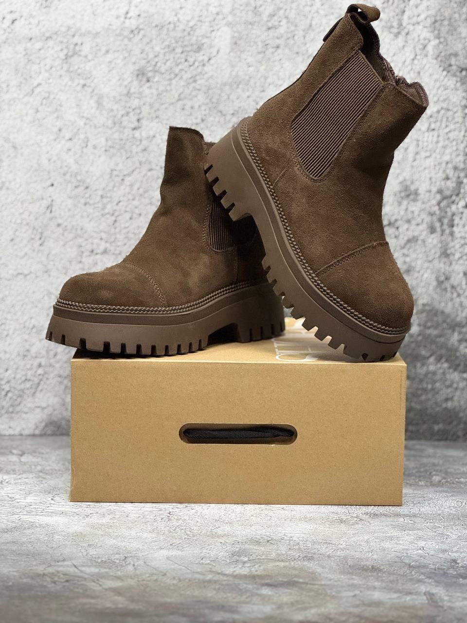 ,женские ботинки челси,ботинки челси reversal размер 40 коричневый,ботинки женские,замшевые ботинки демисезонные челси на платформе katyshev s