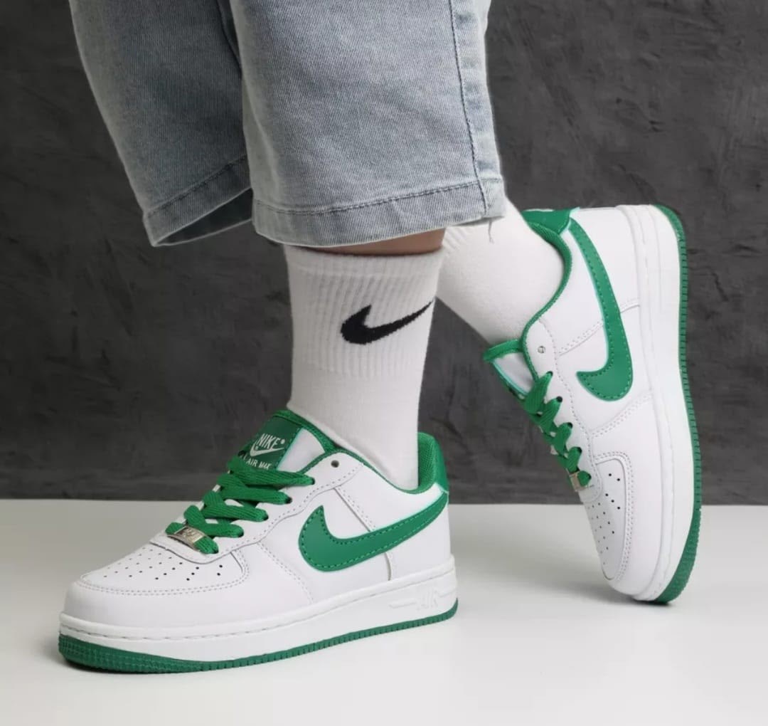 nike air force 1 white green,кроссовки,nike air force 1 low green white,кроссовки детские nike air force,nike air force 1 low green