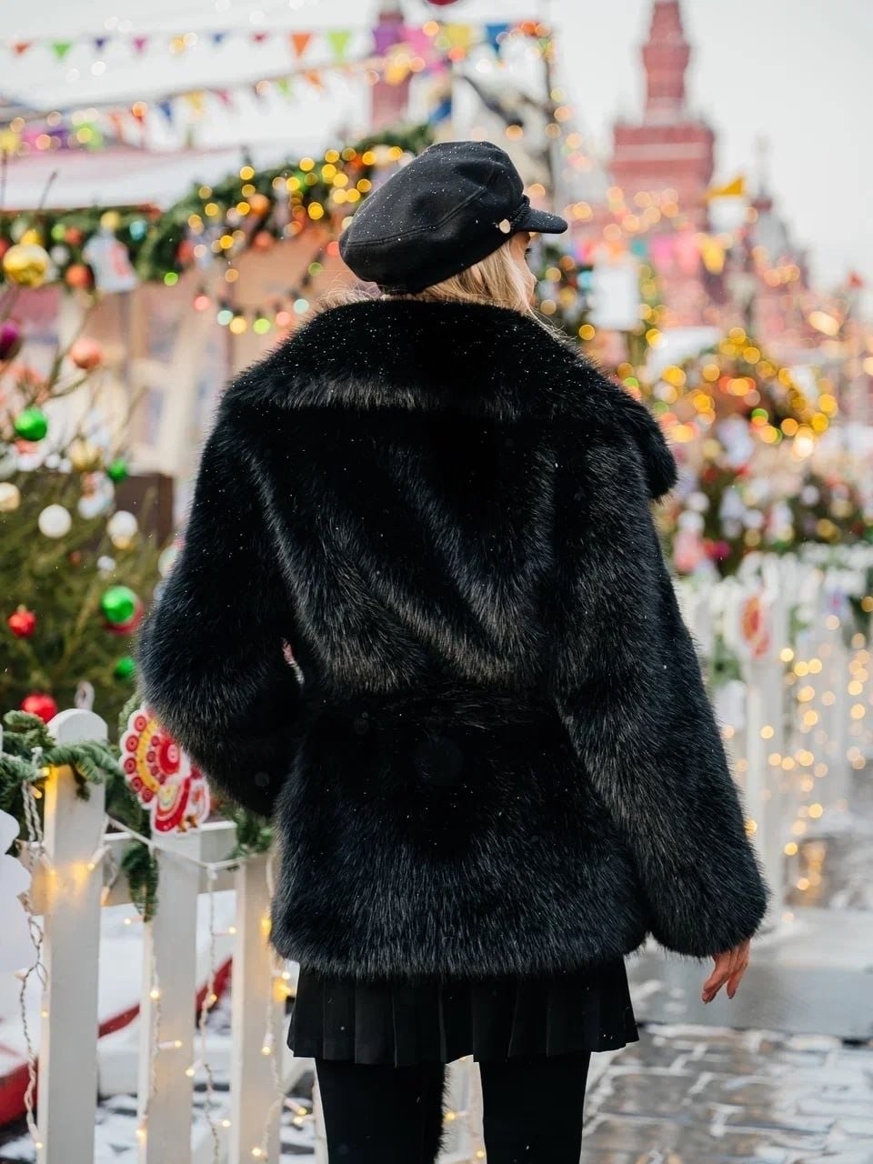 шуба,шуба искусственная длинная экошуба maris,шуба искусственная,шубка,черная укороченная шуба из премиального песца