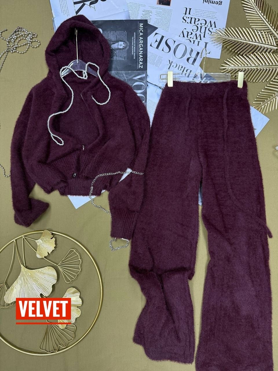 костюм на молнии вельветовый 2 в 1 оверсайз kod 312,велюровый костюм женский,костюм велюровый,женский костюм,флисовый костюм